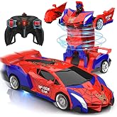 Mieryd Remote Control Car Child 3-10 Years, 2 in 1 Transform RC Car/Robot | 360&deg; Rotation, Spider Cars Radio Controlled Toys,