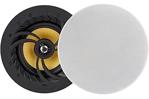LITHEAUDIO Lithe Audio All-In-One Wireless 6.5” Pro Series Wi-Fi Ceiling Speaker (Master & Passive), 60W RMS, Amplifier Built-In, Wi-Fi & Bluetooth, Airplay 2, Chromecast, Audio for Home Cinema & Surround Sound