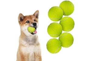 Pelotas de tenis interactivas All for Paws, paquete de 6 bolas de juguete para perro, ideal para lanzador de pelotas