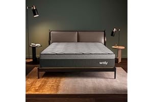 WOOLY BEDDING Matelas Wooly Level 160x200 cm - Hauteur 32 cm - Mousse à mémoire de Gel rafraîchissante - Thermorégulant - Mousse HR - Haute Densité - Laine - Latex 70 - Sommeil Réparateur - Confort Ferme