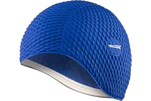 AQUA SPEED Aqua-Speed Swim Cap | Bonnet de Bain | Sports | entraînement | Natation | Cheveux Longs | Latex | Bombastic Tic-Tac