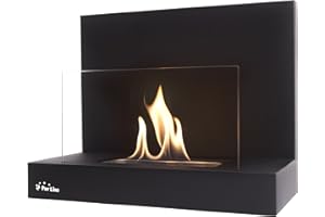 PUR LINE Purline Sirius Biochimenea con tamaño Compacto y Vidrio Frontal Que Protege la Llama