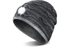 EVERPLUS Geschenke für Männer Mütze mit LED Licht - Männer Vater Papa Geschenke Weihnachten Wichtelgeschenk LED Mütze mit Licht, Nikolaus Geschenke für Frauen, Wiederaufladbar Waschbare LED Mütze für Laufen