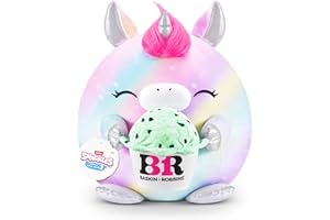 SNACKLES Snackle Serie 2 Snackle da 20 cm di ZURU, peluche batuffoloso, coccoloso e schiacciabile da 20 cm, Shark (Hershey, Cookie n Cream)