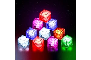 AOTTOM Baby Badespielzeug, 12Pcs LED Eiswürfel Badewannenspielzeug, Flüssigkeitssensor leuchtende Wasserspielzeug für 1 2 3 4 5 6 7 Jahre alt, Badewanne Spielzeug Dusche Spielzeug, Geschenk für Kinder