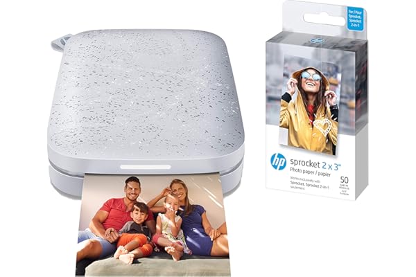 HP Sprocket - Impresora fotográfica instantánea portátil de 2 x 3 pulgadas (negro noir)