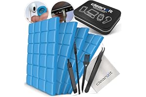 CLEANZIT Premium Reinigungsknete für Handy inkl. umfangreichem Zubehör | Handy Reinigungsset geeignet für Airpods, Kopfhörer, Kamera, Smartphone UVM.