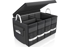 Oasser Organisateur de Coffre de Voiture Imperméable Boîte de Rangement Pliable Sac Durable en 1680D