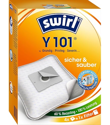 10 Bolsas De Aspiradora ZZ-Clan Para Severin BC 7045 – Con 2 Filtros, Microfieltro 5 Capas, Alto Rendimiento