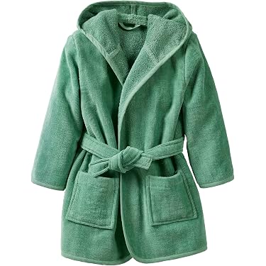 Gant De Toilette à Manches Longues Avec Capuche Et Poches - Peignoir Chaud Pour Enfants Garçons