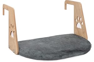 SANDWATCH Katzenbett-Hundebett-Heizkörperbett für Katzen und Hunde - weiches Bett für Katze Hund maximales Gewicht von bis zu 12 kg - für alle gängigen Heizkörper - hängendes Bett (Navy BLAU)