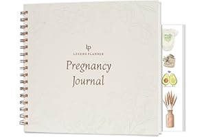 LEGEND PLANNER Legend Pregnancy Journal & Memory Book – Baby Planner for Pregnancy Tracking – Keepsake for First Time Moms, 28 x 23.5cm (White)