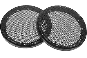 HOMSFOU Couvre-Haut-Parleur Voiture 7 Pouces Filet De Protection en Fer pour Subwoofer Audio DIY 7X7 Pouces 18X18X0.8 Cm