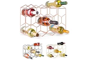 ‎GUSTO NOSTRO Gusto Nostro Weinregal für den Tisch - Modernes Schwarzes Weinregal Metall für 14 Flaschen - 3-Stufiges Weinregal Klein - Flaschenregal für Tisch, Schrank & Speisekammer - Keine Montage Erforderlich