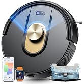 Vexilar W9 8000Pa Robot Vacuum and Mop 3-in-1, with Laser Navigation, Long Autonomy, Intelligent Robot Vacuum Cleaner for Flo