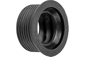 YOUR DAY MATE Manicotto Sifone in Gomma, 1 pz, DN 30/40, Per Tubo di Scarico DN40 HT con Ø Interno 40 mm e Tubo Sifone Esterno da 1 1/4" Ø 28-32 mm, Guarnizione Lavello in Gomma Attacco Ø 45 mm Profonda 25 mm