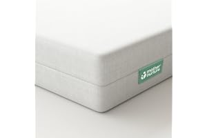 Mother Nurture Essential Eco Fibre Cot Mattress, White, 95 x 65 x 7.5 cm