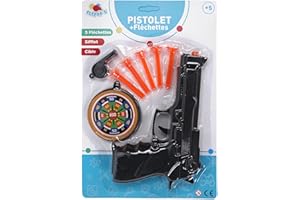 Flypop's - 180179LIN Pistol with Dart and Target - Black - Plastic - For Ages 5 Years and Above