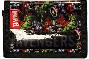 WILLIAM LAMB Kids Marvel Avenger Wallet Gift Set for Kids/Slim Character Wallet with Zippered Pocket Trifold