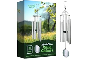 NATURE'S MELODY Wind chimes - Aureole Tunes 36" Silver
