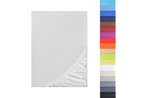 NatureMark - Prześcieradło z gumką z mikrofibry, wiele rozmiarów i kolorów, produkt markowy (180 x 200 – 200 x 200 cm, kolor naturalny/kremowy)