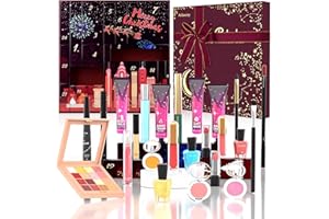 AIFANCIEY Calendrier de l'Avent Beauté 2025, Maquillage Femme 24 Cadeaux de Noël Surprises pour le Visage, les Yeux, les Lèvres, les Ongles et les Mains (Manuel, Français)