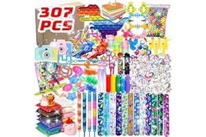 SUNXBUK 307 Pezzi Gadget Compleanno Bambini,Pinata Assortiti Regalo, Regalini Invitati Giocattoli,Regalini Invitati,Regalo per Bambini Set,Festa Compleanno,Fine Festa