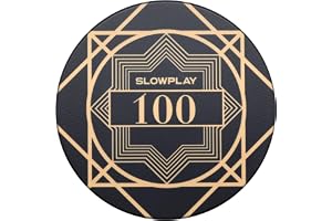 SLOWPLAY Nash keramiska pokerchips i bulk, kasinokvalitet keramik 10-gram pokerchip för Texas Hold'em, 39 mm professionella c