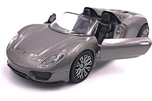 H-Customs Porsche 918 Spyder Modellauto Auto Lizenzprodukt 1:34-1:39 Grau