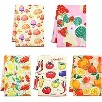 Asciugamani Da Cucina Lavien Home In Cotone Turco - Design A Nido D'Ape, Assorbenti E Lavabili, Multiuso - Foto 5