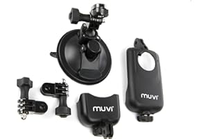 Veho Muvi Universal Suction Mount with Cradle & Tripod Mount for Muvi KX-Series | Muvi K-Series | Muvi HD | Muvi Micro - Black (VCC-A020-USM)