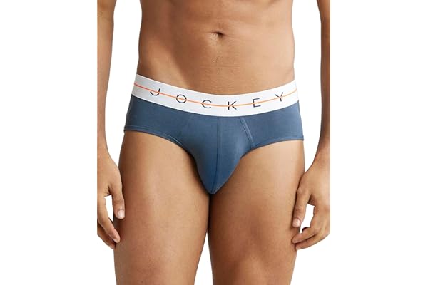 Jockey NY15 Men's Super Combed Cotton Elastane Stretch Solid Brief with Ultrasoft Waistband