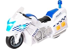 Teamsterz 1416563 - Moto poliziesca piccola luce e suoni