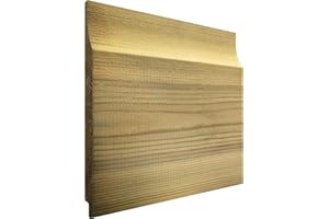Ruby 150mm x 15mm Thick Treated Wooden Shiplap Cladding Boards 2.4m (20) - Exterior Cladding Boards
