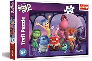 Trefl - Inside out 2, del revés - Puzle de 100 Piezas - Puzle de Colores con los Personajes de la película de Dibujos Animados, Entretenimiento Creativo, Juego para niñas y niños a Partir de 5 años