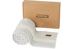 nottoc Tagesdecke Einzelbett Hellgrau Silber 100% Baumwolle Sofadecke Bettüberwurf Couchbezug Wendedecke 150x200 cm