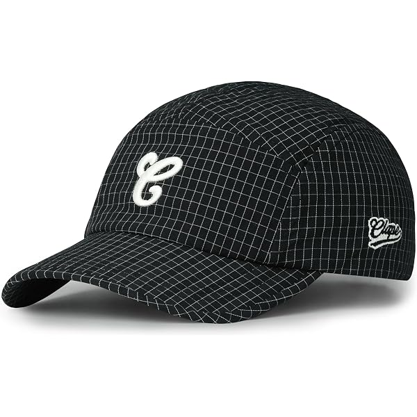 Casquette 5 Panneaux à Carreaux - Réglable - Nylon Imperméable - Unisexe - Couleurs Variées