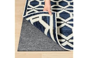 YBIETH Felt Rug Pad with Non-Slip, 60x150cm Rubber Backing Rug Underlay, Under Area Carpet Protective Cushioned Pads, Rug to Carpet Gripper for Hardwood Floors, Keep Rugs in Place, Soft and Safe