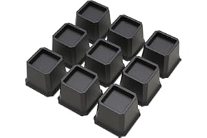 Lutown-Teen Bed Risers 3 inch Heavy Duty Furniture Risers for Sofas, Chair Risers Sofa Risers Table Risers Set of 9 Pack, Black
