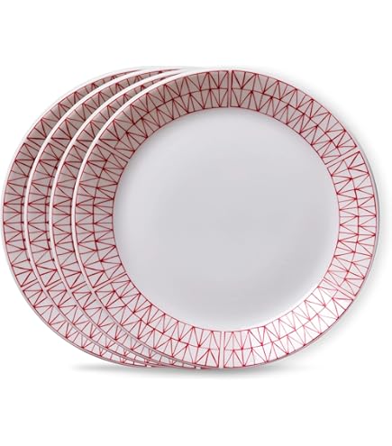 Corelle Schalen & Teller Set - Bruchfest, Mikrowellen- & Spülmaschinenfest, Bunte Blumenmuster