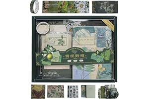 AIMEKE Kit di Scrapbooking Vintage, 256 Pezzi per Bullet Journal, Adesivi e Decorazioni per Album, Ideale per Ragazzi e Ragazze come Regalo DIY