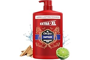 Old Spice Captain 3-in-1 Duschgel & Shampoo für Männer (1 L), Körper-Haar-Gesichtsreinigung Männer, lang anhaltend Frisch, Zi