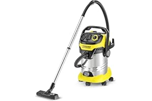 KARCHER Kärcher Sans sac WD 6 P Premium Aspirateur multifonction avec Prise d'asservissement/Cuve 30 L 1300 W Noir/Jaune