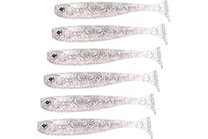 ‎NASTY BAIT Nasty Bait Gummifisch | 6,8 cm - 12,5 cm| Gummiköder| Kunstköder| Zanderköder, Hechtköder, Barschköder| UV aktive Modelle| flankende Aktion| 3D Augen|8 Farben | Aussparungen für Offsethaken