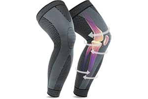 beister Genouillères Sport Hommes & Femmes Attelle Genou, Respirantes Antidérapantes Élastique Compression Genouilleres Médicales pour Mouvement, La course, Déchirure du Ménisque, Arthrite