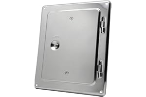 JEREMIAS Edelstahlkamintüre 210 x 140 ohne Stutzen Kamintür Kamin Schornstein Schornsteintür Edelstahl