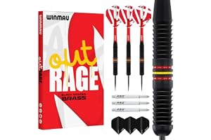 WINMAU Outrage dartpilar metallspets | Steeldarts 20 g, 21 g, 22 g, 23 g