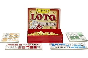 Ferriot Cric Sa - 1050 - Coffret Loto - 90 Pions - 48 Cartes
