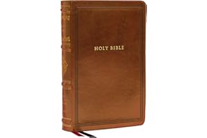 NKJV Large Print Reference Bible, Brown Leathersoft, Red Letter, Comfort Print (Sovereign Collection): Holy Bible, New King James Version