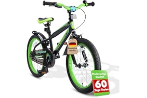 ‎BIKESTAR BIKESTAR Kinderfahrrad 18 Zoll für Mädchen und Jungen ab 5 Jahre | Kinderrad Urban Jungle | Fahrrad für Kinder | Risikofrei Testen